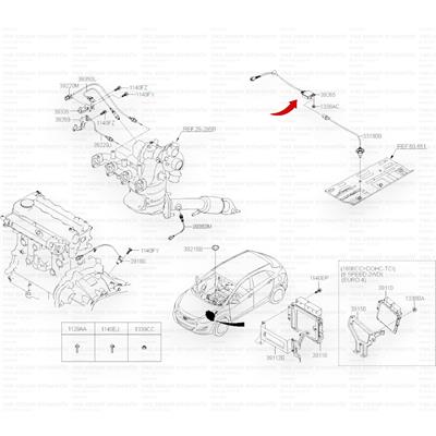 Hyundai İ30 15- Kia Ceed 15- 1,6 Crdi Pm Partikül (Oksijen) Sensörü Hmc - 392652a200
