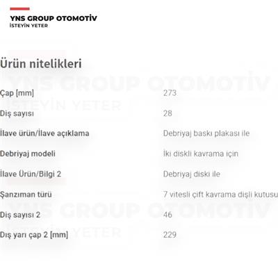 Hyundai Elantra Kona Tucson 21- Kia Sportage 21- Benzinli / Dizel A/t (7 ileri Dct) Debriyaj Seti (Kavrama) Orjinal Hmc - 412002d500