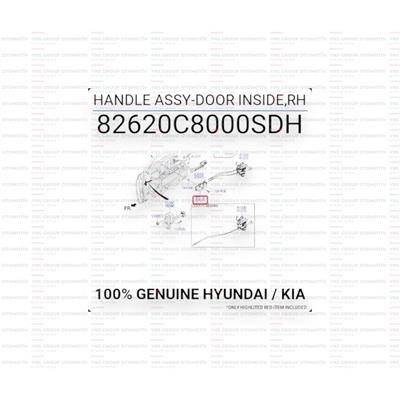 I20 15-21 Kapı Kolu İçten Açma Ön - Arka Sağ Hmc- 82620c8000sdh