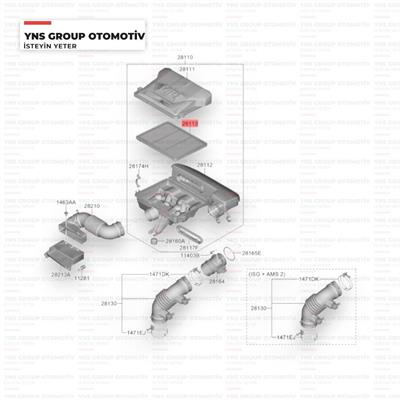Kia Picanto 17- 1.0 - 1.2 Hava Filtresi Enk - 28113g6850