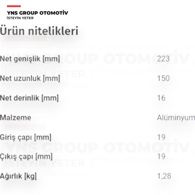 Kia Rio 06-11 Kalorifer Radyatörü (Peteği) Doowon - 971381g000
