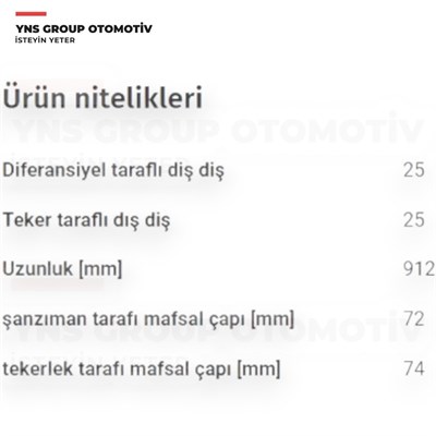 Kia Stonic 20-21 Rio 16-21 1.2 cc (5 Vites - M/t) Ön Aks Mili Komple Sağ Yns - 49501h8000