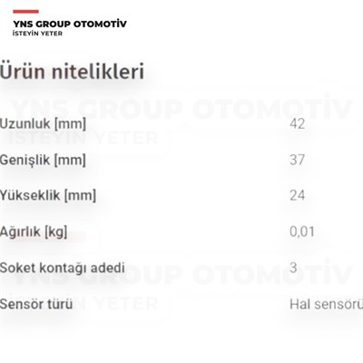 Mg Hs 22-24 1.5 T-Gdi Krank Mili Pozisyon Sensörü Yns - 10273701