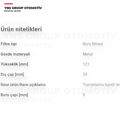Mg Zs 17- 1.0 T-Gdi - 1.5 cc Yakıt (Benzin) Filtresi Blueprint - Adbp230058 / 10137854