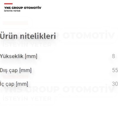 Mitsubishi Carisma 95-06 Colt 96-03 Lancer 03-08 Space Star 98-04 Nissan Almera 95-00 Sunny 90-95 Ön Amortisör Rulmanı (Sağ = Sol) Rapro - 54615