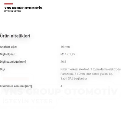 Citroen C1 05-14 1.0 cc Mitsubishi Colt 04-12 1.3 - 1.5 cc Peugeot P107 P206 Partner 08- 1.6 cc (Tu5jp4) Toyota Yaris 05-11 1.0 (1kr-fe) Ateşleme Bujisi (Lfr6c-11) Ngk - 5788