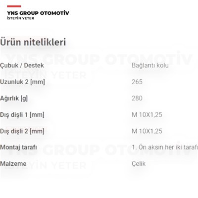 Mitsubishi Asx 10- Lancer 08- Outlander 07-12 Peugeot P4007 07- Z Rot Ön (Sağ = Sol) Kapimsan - 1902823 / Mn101368
