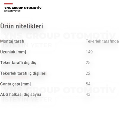 Mitsubishi Space Star 98-04 1.3 - 1.6 Aks Kafası Dış (Absli) Yns - Mr377715