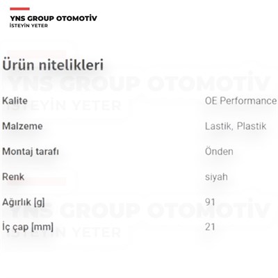 Nissan Juke 10-19 Qashqai J11 14-21 Renault Kadjar 14-21 Ön viraj Demiri Orta Lastiği (21 mm) Rapro - R53398 / 546134ea0b