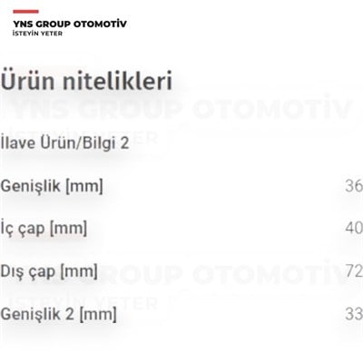 Suzuki Swift 89-17 Ön Teker (Porya) Rulmanı (40x72x36/33) Voe - Dac4072003633 / 0926740001