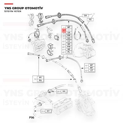 Opel Astra F Corsa B Vectra A 90-96 Kliometre Teli (855 mm) Febi - 21391 / 1268332