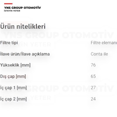 Opel Astra L Combo E Corsa F Crossland Grandland Vivaro C Zafira 18- 1.5 Turbo Yağ Filtresi Elemanı Bosch - F026407395