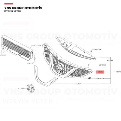Nissan Qashqai 14-16 Ön Panjur (Armasız + Kameralı Tip) Yns - 623104ea1d