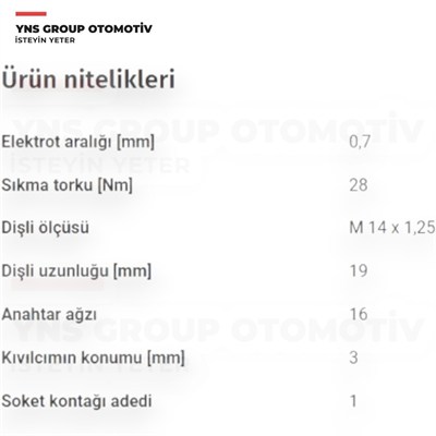 Renault Espace Laguna Megane Scenic Trafic VelSatis 04- 2.0 16v Volvo 850 C70 S40 S60 S70 S80 V40 V70 95-12 2.0 - 2.5 B520 - B525 Ateşleme Bujisi (Fr7dpp+) Bosch - 0242235749