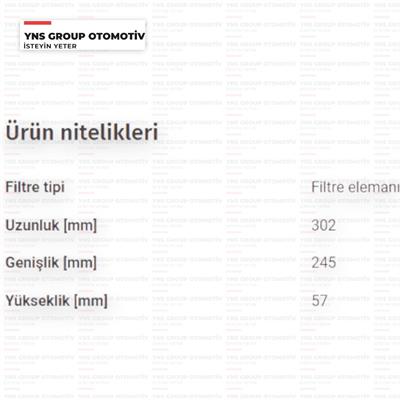 Ssangyong Musso + Grand 19- Rexton 18- 2.2 e-Xdi Hava Filtresi Blueprint - Adbp220111 / 2319038100