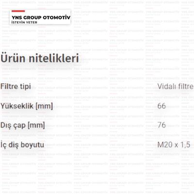 Ssangyong Tivoli 15- Xlv 16- 1.6 Cng (G16df) Yağ Filtresi Blueprint - Adh22118 / 1731840025