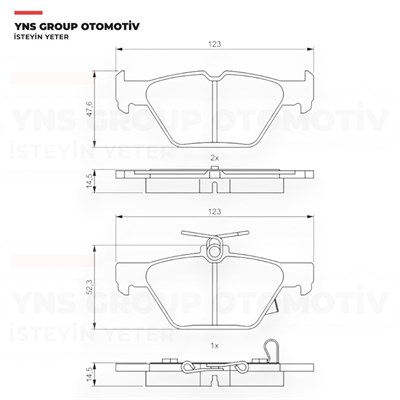 Subaru Forester 18- Outback 15- Xv 17- Arka Fren Balatası Valeo - 671494 / 26696al000