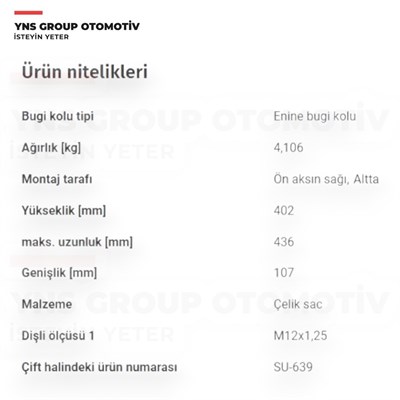 Subaru Xv 12-17 Alt Salıncak Sağ (Rotilli) Teknorot - Su638 / 20202fj040
