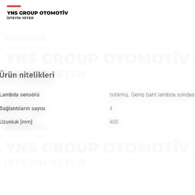 Toyota Auris 09-18 Avensis 08-18 Corolla 06-18 Verso 09-18 1.6 cc (1zrfae) Rav4 08-18 2.0 cc (3zrfae) Oksijen Sensörü (Üst) Ngk / Ntk - 93610 / 8946712030