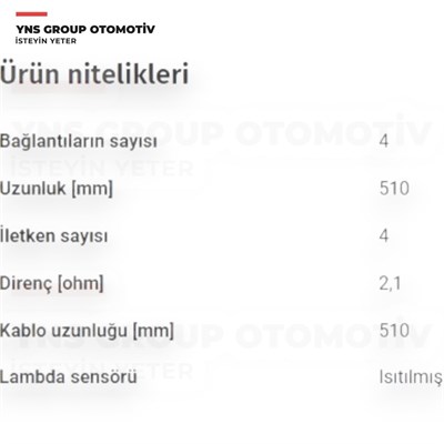 Toyota Avensis 01-09 Camry 01-14 Rav4 00-13 1.8 - 2.0 (1az-fe) Oksijen Sensörü (Üst) Marelli - 259000637000 / 8946772010