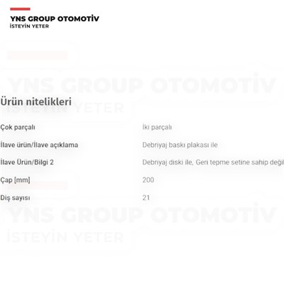Toyota Auris 08-18 Corolla 08-18 Yaris 08-18 1.33 cc (6 Vites) Debriyaj Seti (Rulmansız) Aısın - Kt319rb / 3125052211 / 3121052130