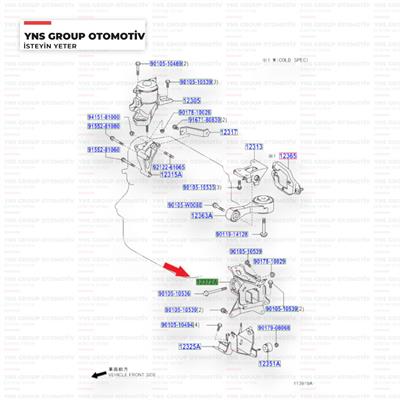 Toyota Yaris 05-10 1.3 Vvti Motor Takozu (Kulağı) Sol Üst Orjinal - 123720j041