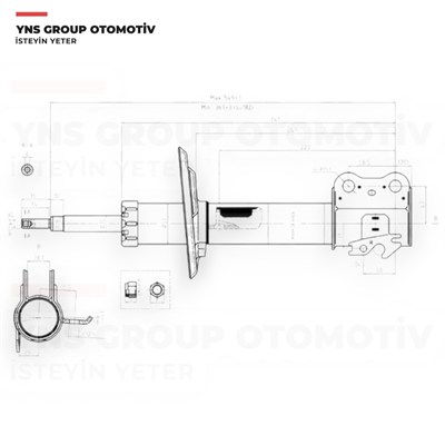 Toyota Yaris 05-20 Ön Amortisör Sağ Votto - A1826g / 485100d170 / 485100d400