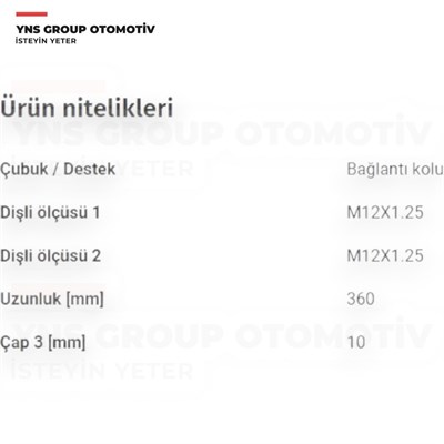 Toyota Yaris 06-20 Ön Z Rot Yns - 488200d010