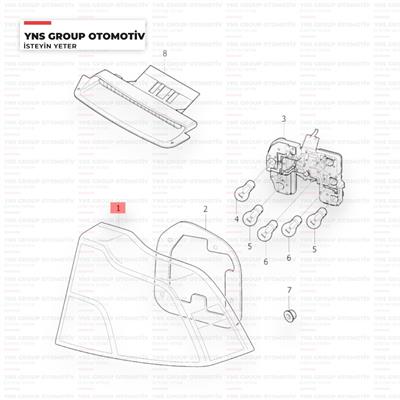 Volvo S40 II 08-12 Stop Sağ (Ledsiz) Marelli - 714027171804 / 30763493