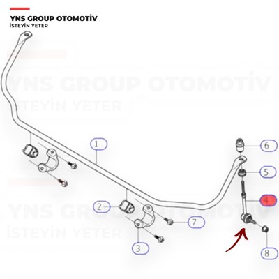 Volvo S60 V60 10-18 V70 07-15 S80 06-16 Xc60 10-18 Xc70 07-16 Arka Z Rot Ayd - 06982 / 30760678
