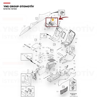 Volvo S60 V60 11-19 Kalorifer Havalandırma Üfleme Izgarası Orta Orjinal - 31393992