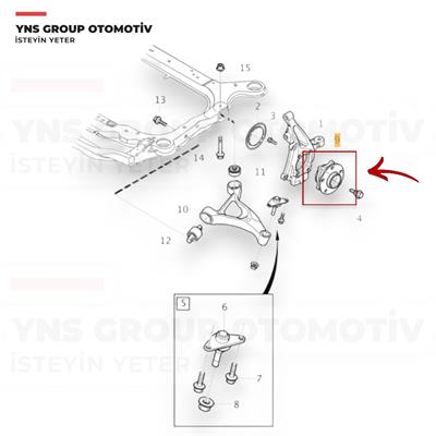 Volvo Xc90 02-15 Ön Porya (Rulmanlı) Komple Sağ - Sol Yns - 30639875
