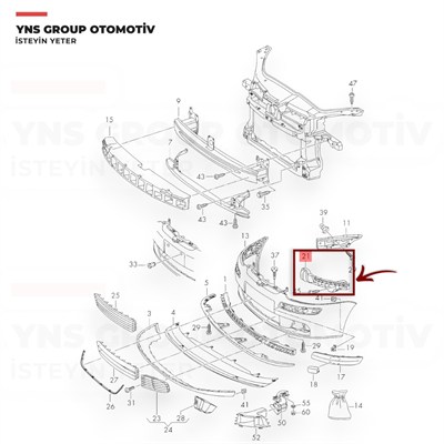 Vw Golf V 04-08 Jetta 05-10 Ön Far Alt Braketi Sol Yns - 1k0807889b