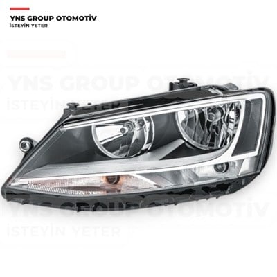 Vw Jetta 10-17 Ön Far Sol (Elektrikli - Motorlu - Siyah) Depo - 44111g6lmldem2 / 5c7941005h