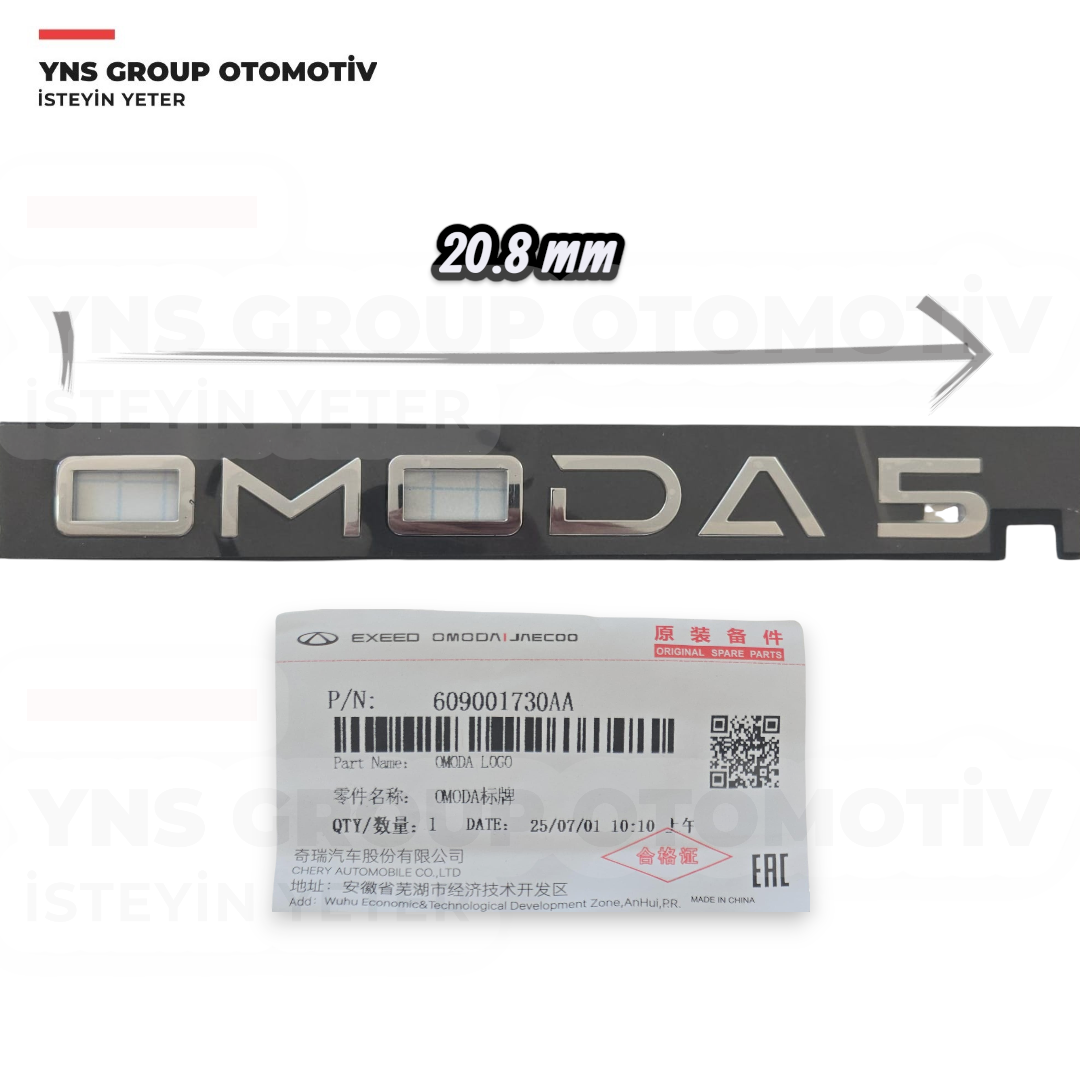 Chery Omoda 5 22-24 Arka Bagaj 