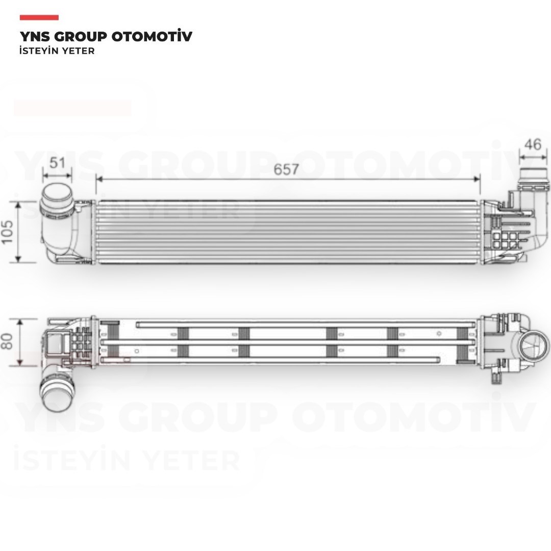Dacia Duster 10-18 Turbo Intercooler Radyatörü Valeo - 818228 / 8200880552