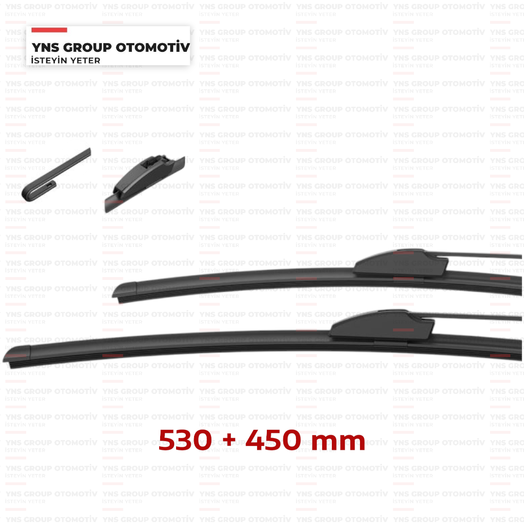 Daihatsu Terios 05-12 Nissan Micra 03-10 Renault Clio 98-08 Toyota Avensis 03-06 Ön Silecek (Silgi) Süpürgesi Takımı (530 + 450 mm) Silbak - Sb2118u