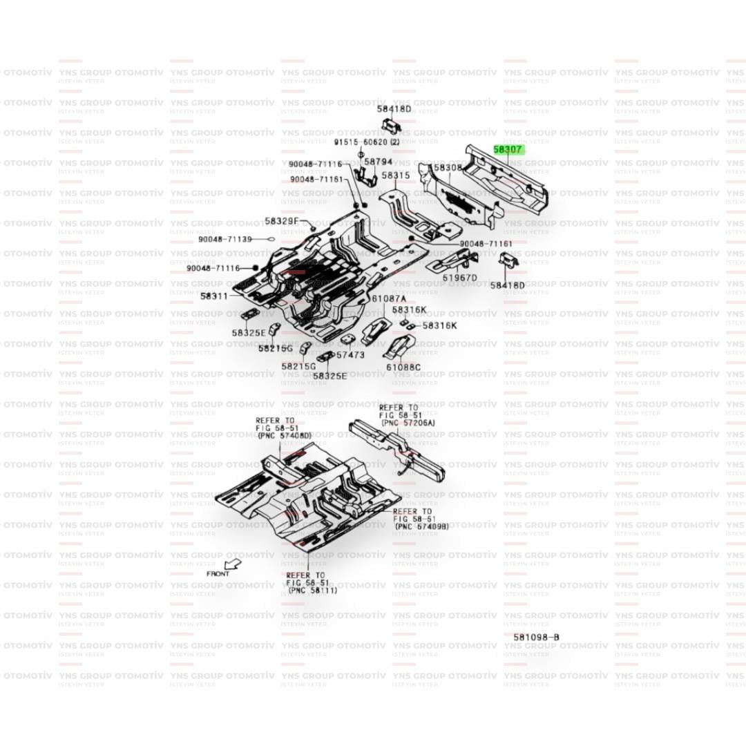 Daihatsu Terios 98-05 Arka Panel Sacı Dış Orjinal - 035830787401