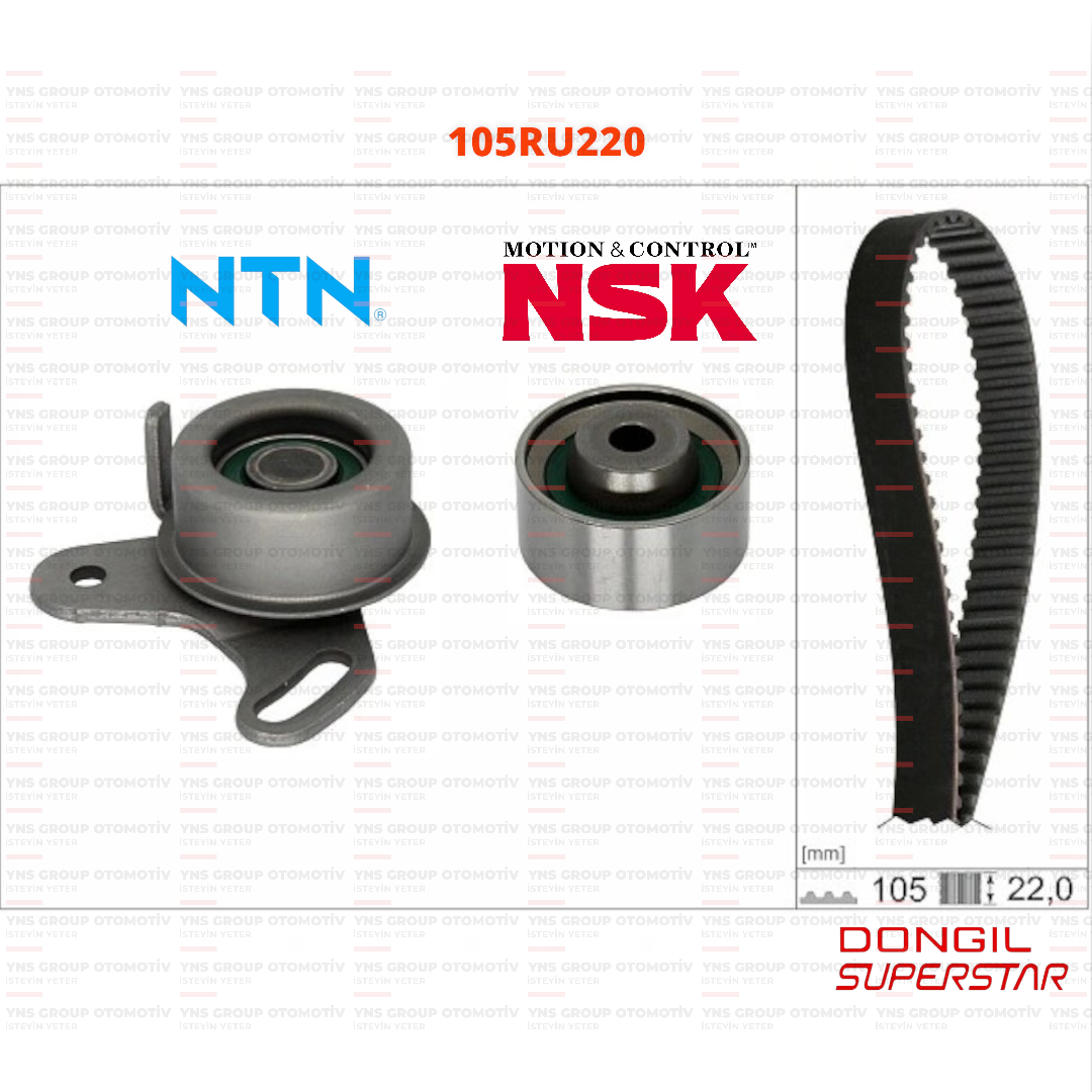 Hyundai Accent Era Getz Kia Rio Cerato 1,4 - 1,6 Benzinli Triger (Eksantrik) Kayış Seti Dongil - 2431226001