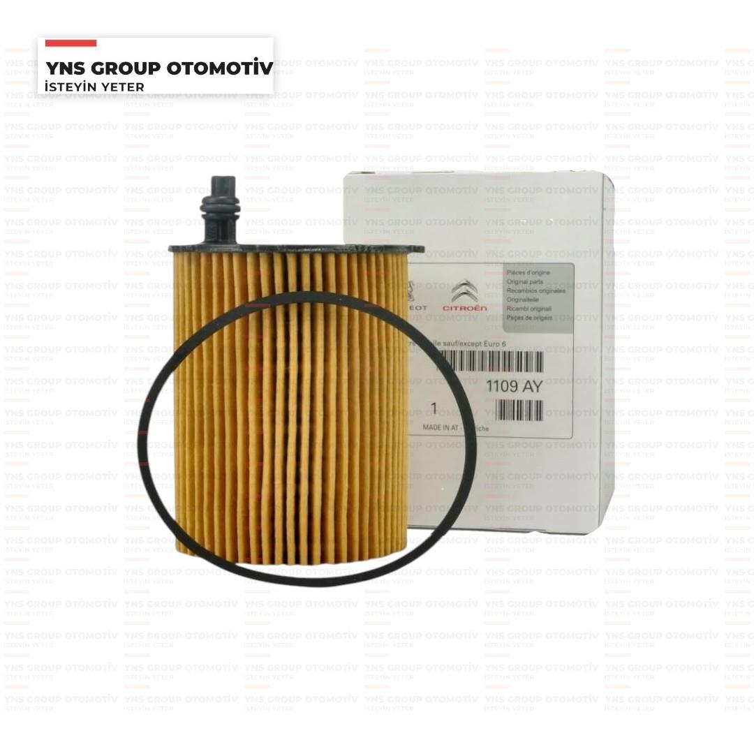 Volvo C30 S40 S60 S80 II V40 V50 V60 V70 05-15 1.6 Dizel Ford Focus Mondeo Fiesta Peugeot P2008 P3008 P4008 P206 P301 P306 P307 P308 P508 Bipper Partner Citroen C1 C2 C3 C4 C5 C-Elysee Ds3-4-5 1.6 Hdi Nemo 1.4 Hdi Yağ Filtresi Elemanı Psa Orjinal - 1109ay