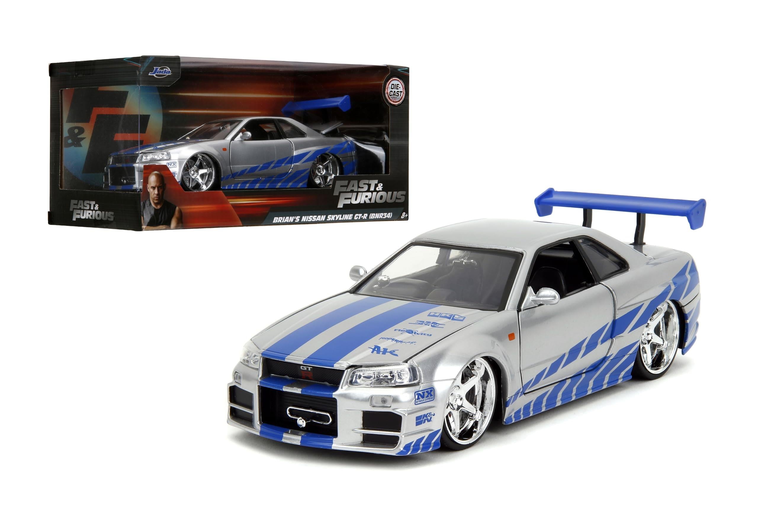 1/24 Brian's Nissan Skyline GTR R34 (Jada)
