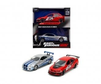 1/32 Brian's R34 & Sean's Lancer Evo - JADA