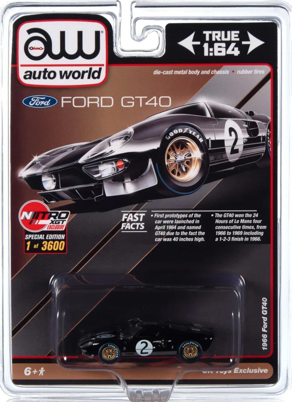 1/64 Auto World Ford GT40 Black