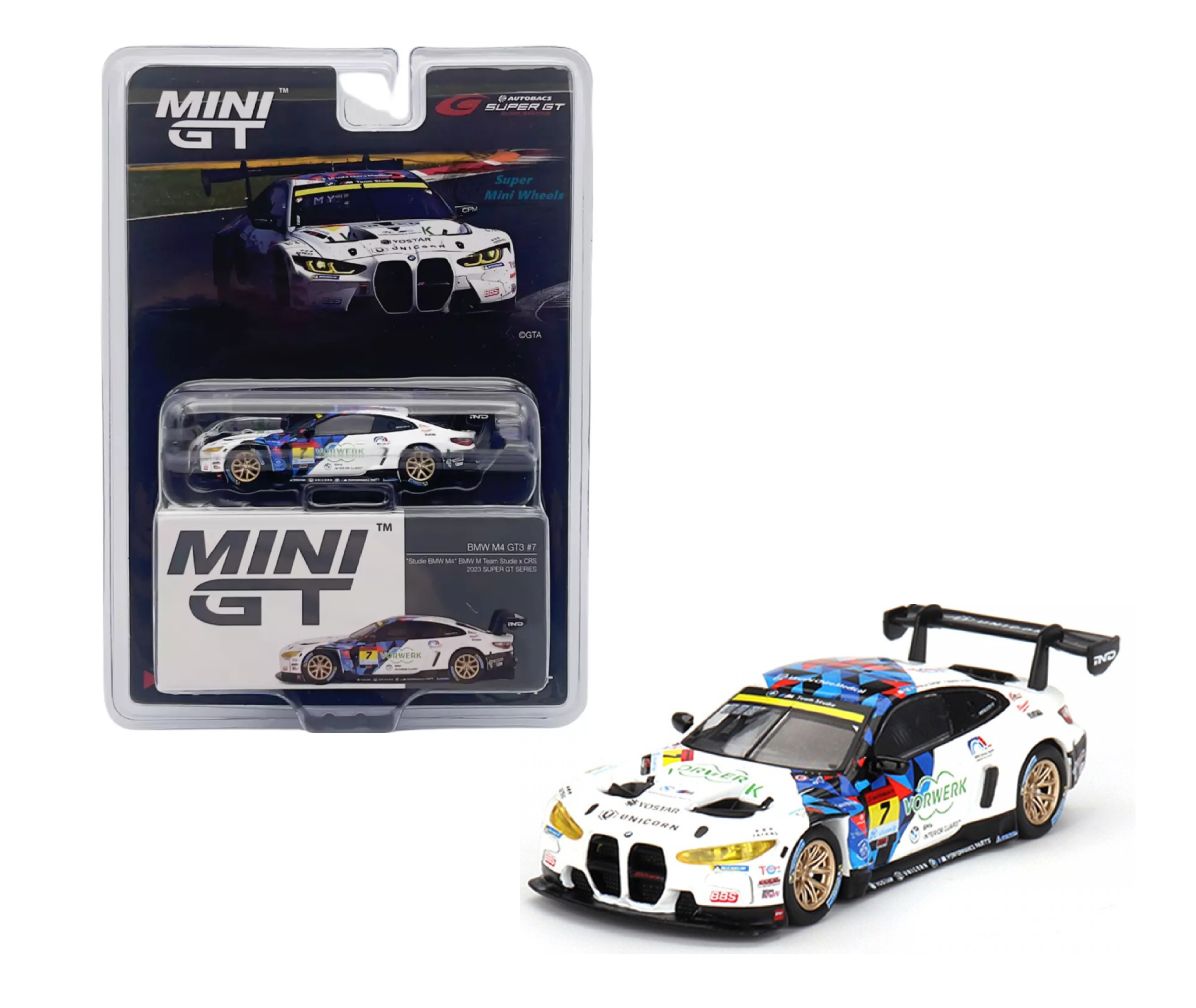 1/64 BMW M4 GT3 2023 Super GT Series (Mini GT MIJO Exclusives)