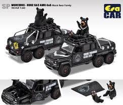 1/64 Mercedes Benz G63 AMG 6x6 with Black Bear Family