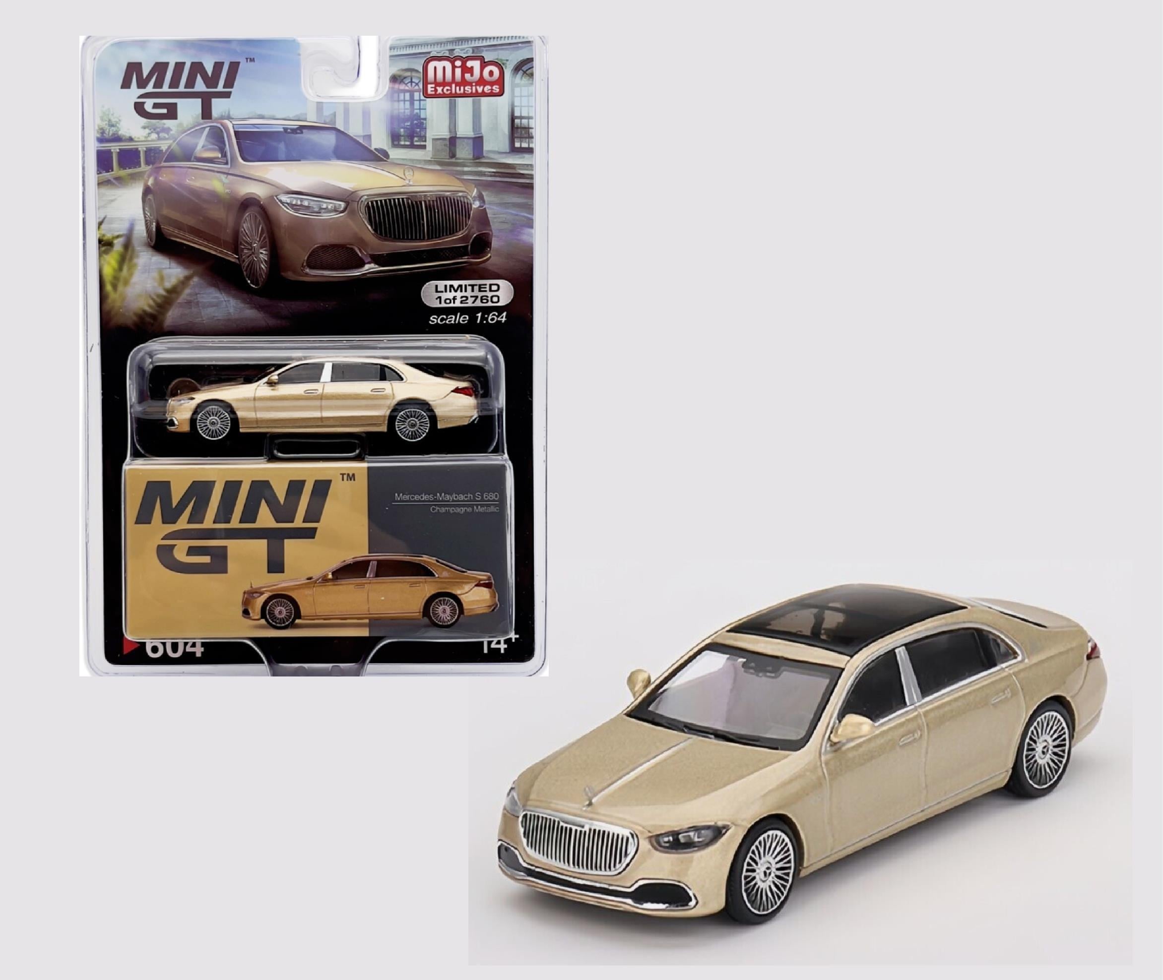 1/64 Mercedes Maybach S 680 Champagne Metallic (Mini GT MIJO Exclusives)