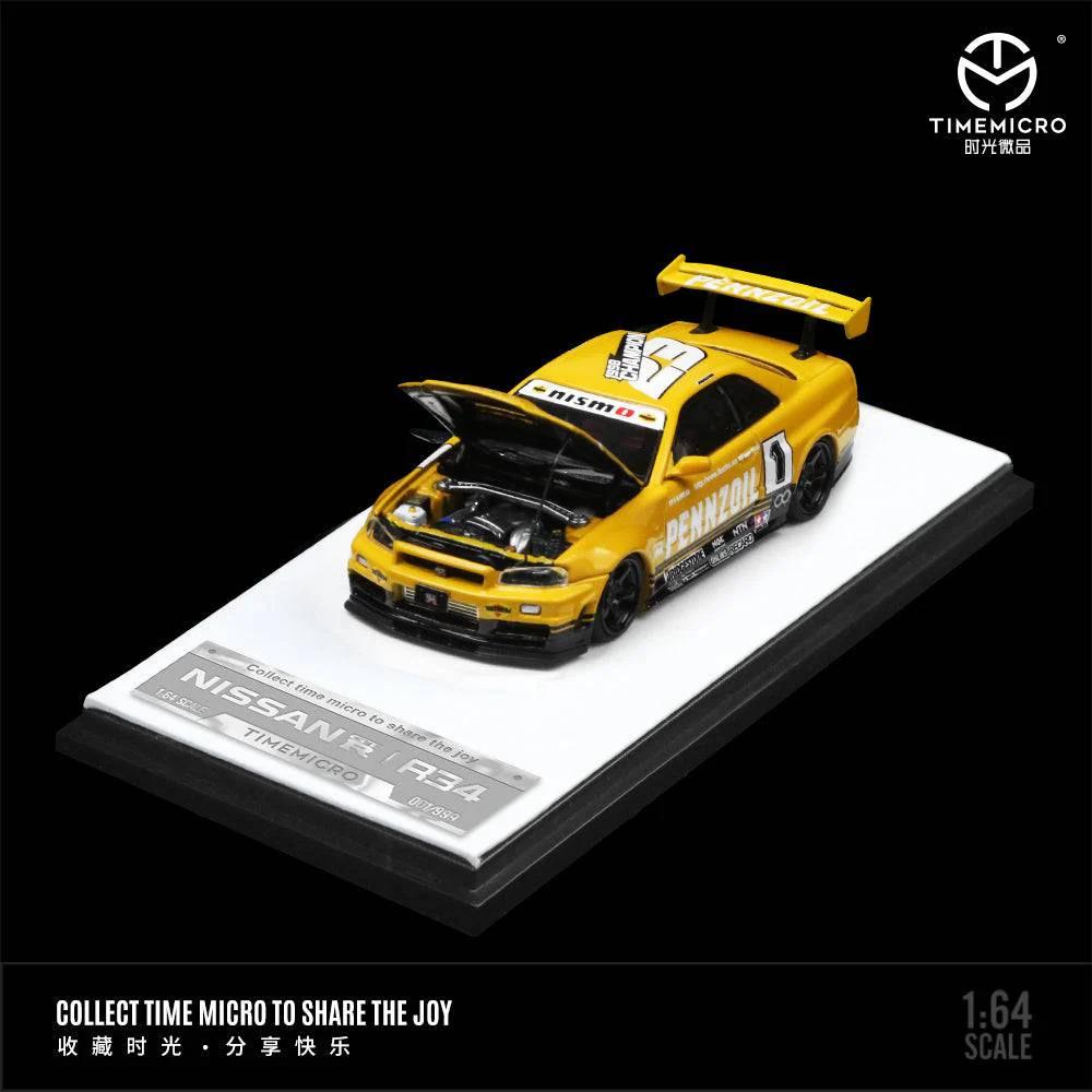 1/64 Nissan GTR R34 Pennzoil - TIME MICRO