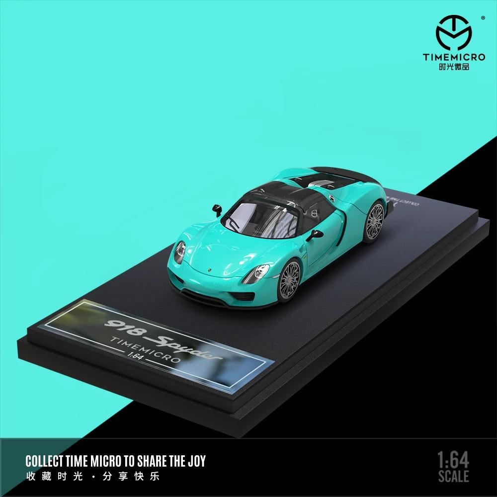 1/64 Porsche 918 Tiffany Blue - TIME MICRO