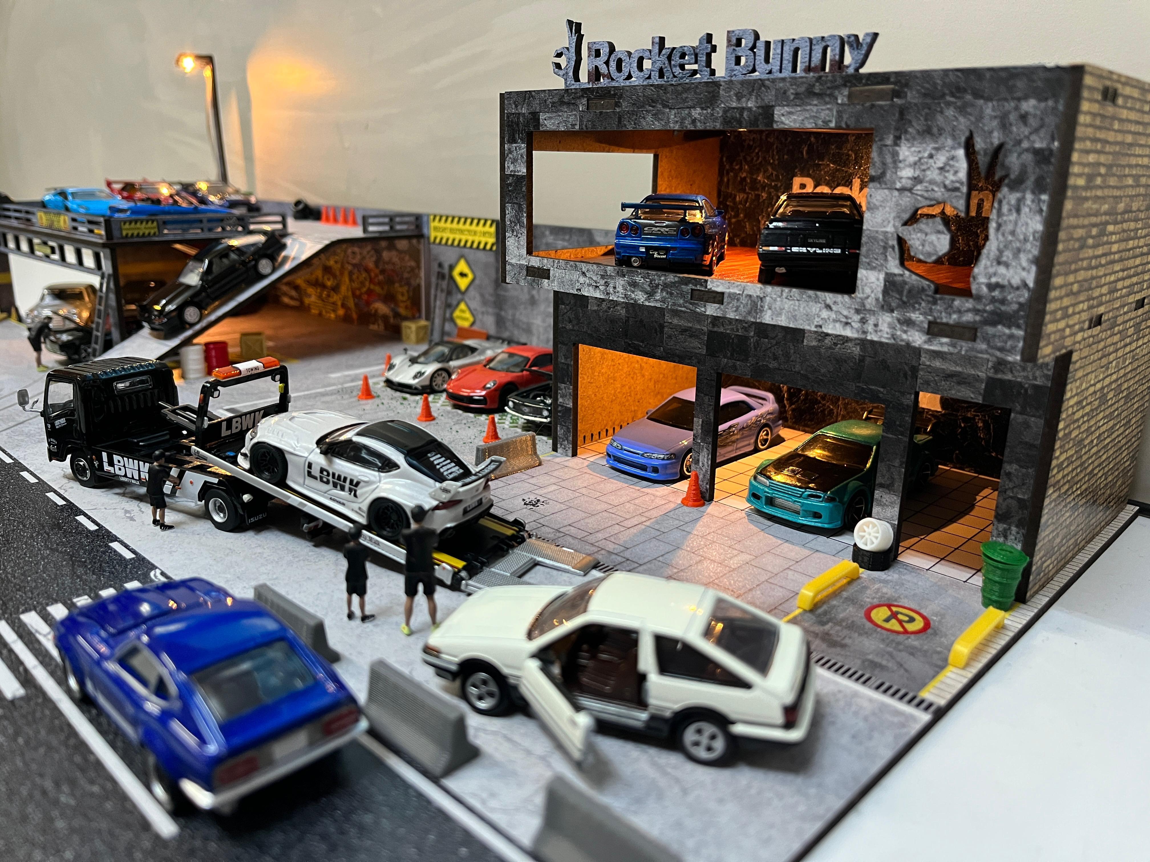 1/64 Rocket Bunny Garage Diorama