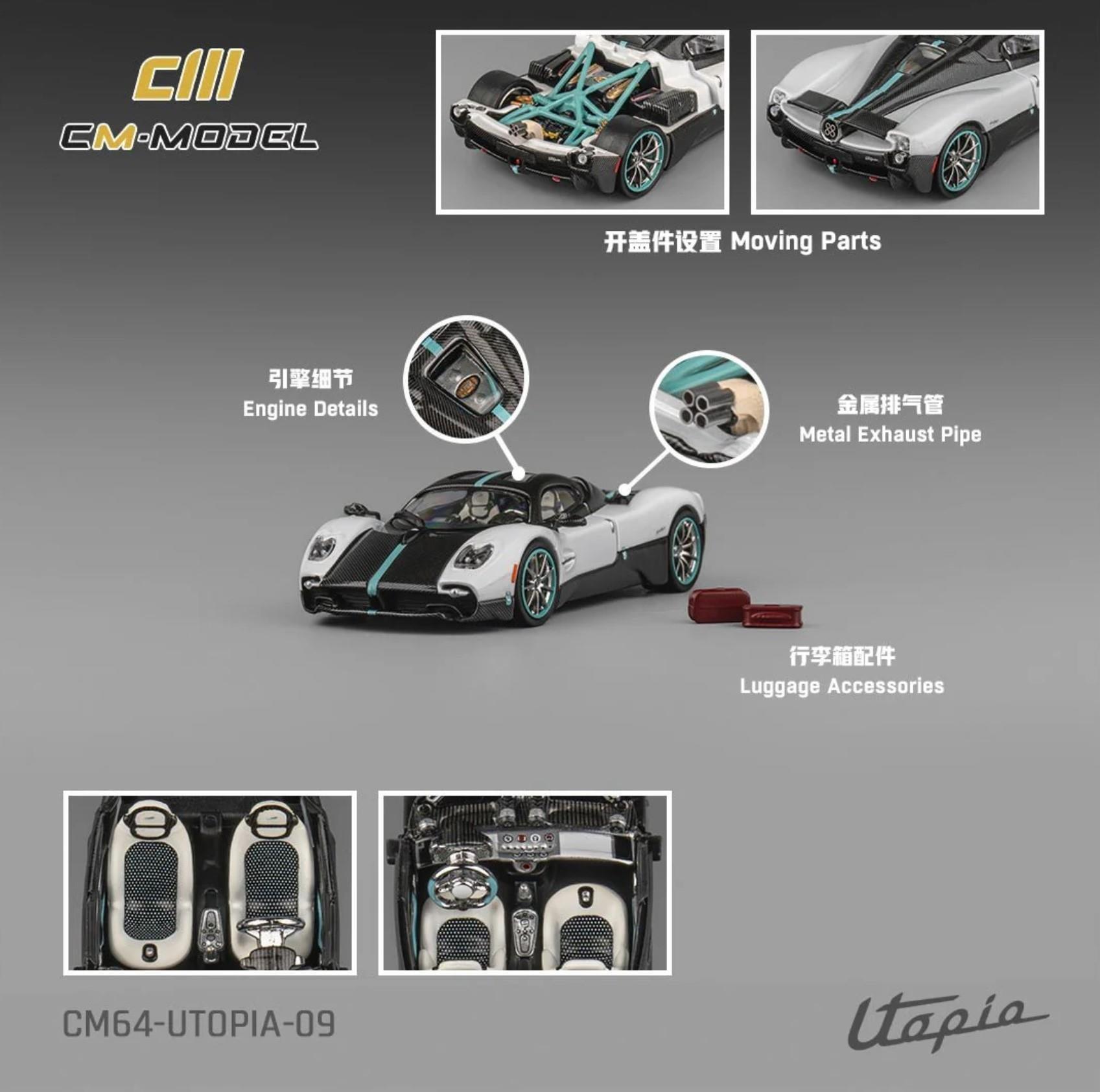 CM Model Pagani Utopia White Black